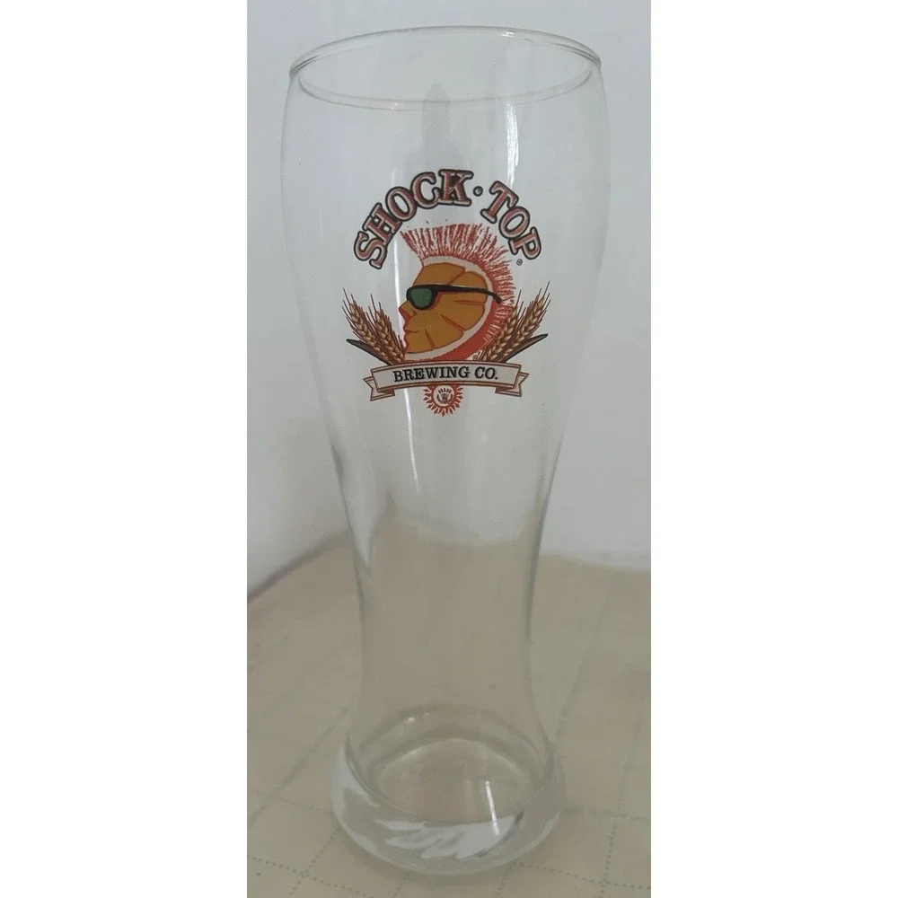 Shock Top Brewing Co. Beer Pilsner Glass Belgian Style Wheat Pint Glass‎